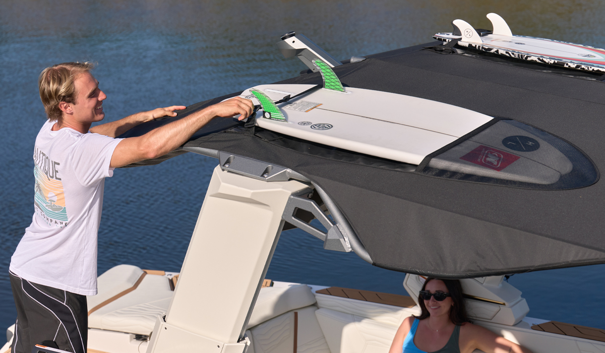 Bimini with Surf Pockets
