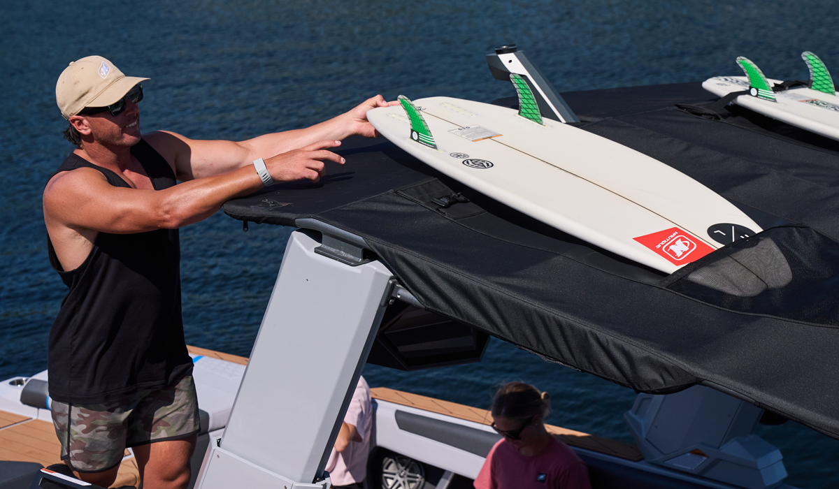 Bimini with Surf Pockets